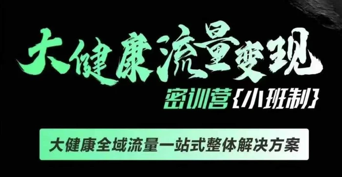 千万级大健康变现课线下课，大健康全域流量一站式整体解决方案-副业城