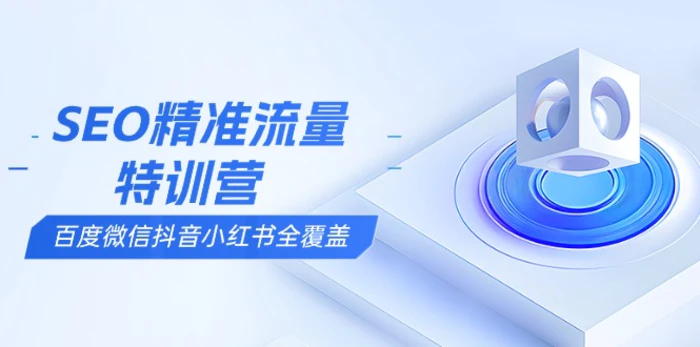 （13851期）SEO精准流量特训营，百度微信抖音小红书全覆盖，带你搞懂搜索优化核心技巧-副业网