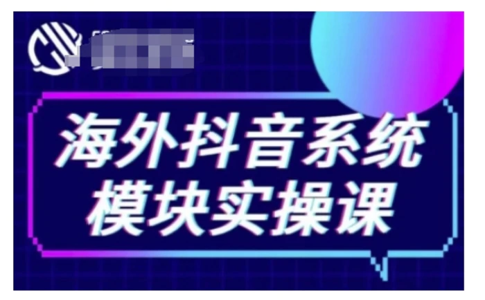 海外抖音Tiktok系统模块实操课，TK短视频带货，TK直播带货，TK小店端实操等-副业网