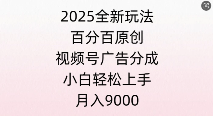 视频号创作者分成计划之情感赛道，多平台发布，多份收益-副业城