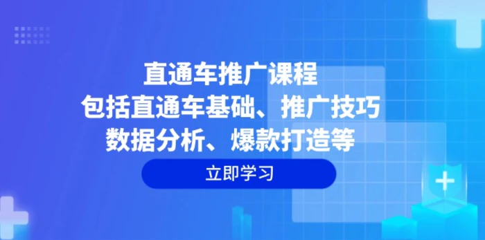 （14001期）直通车推广课程：包括直通车基础、推广技巧、数据分析、爆款打造等-副业网