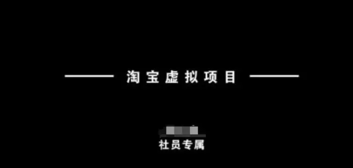 淘宝虚拟项目，从理论到实操，新手也能快速上手-副业城