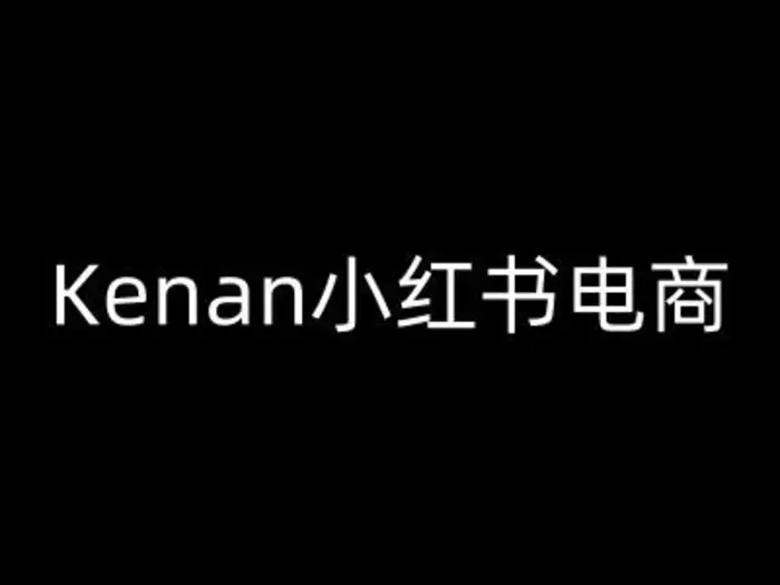 Kenan小红书电商-kenan小红书教程-副业网