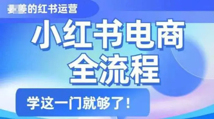 小红书电商全流程，精简易懂，从入门到精通，学这一门就够了-副业城