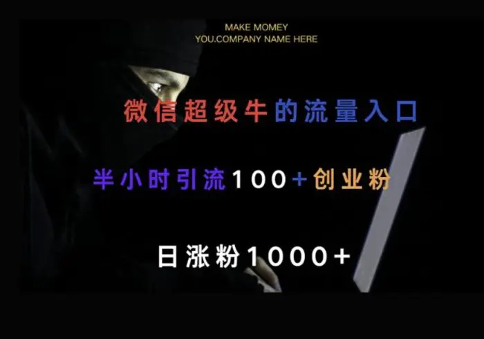 微信版知乎，一小时引流100+创业粉，日涨粉1000+-副业网