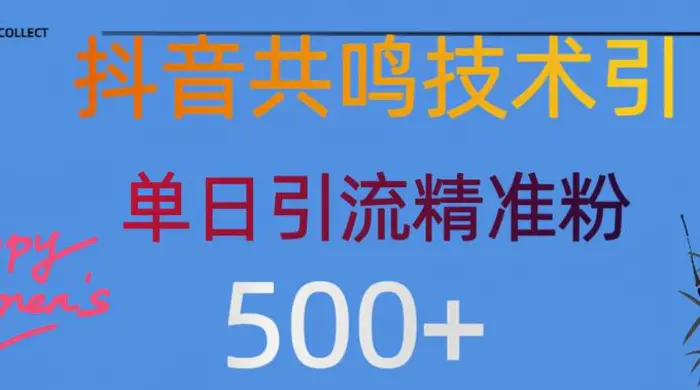 抖音情感引流创业粉，自然低成本，日引500+-副业城