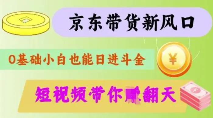 最新京东短视频带货代运营秘籍，轻松躺挣【揭秘】-副业网