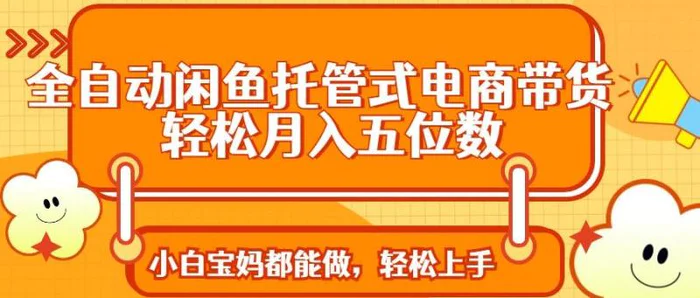 （14132期）全自动闲鱼托管式电商带货 轻松实现月入五位数-副业城