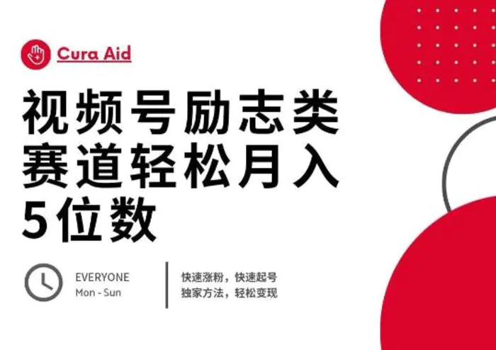 视频号励志类赛道快速涨粉500+，快速起号，轻松变现月入过W-副业网