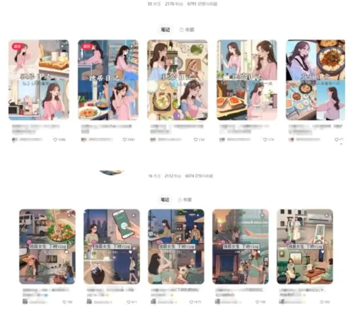 图片[2]-最近爆火动画vlog蓝海玩法，治愈系AI动画视频动态插画视频教程(含素材)-副业城