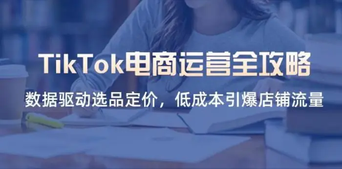 TikTok电商运营全攻略，数据驱动选品定价，低成本引爆店铺流量-副业网
