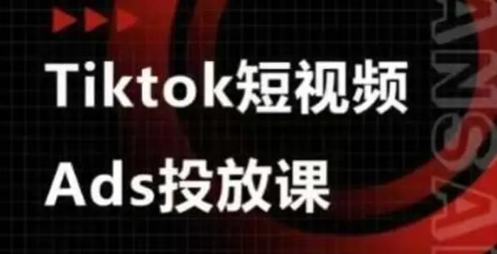 Ads视频投放课，tiktok短视频广告投放课-副业网