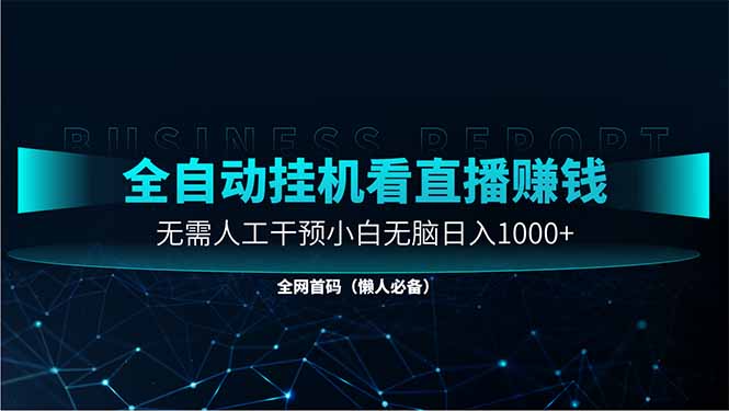 （14483期）直播助手全自动看大平台直播赚钱，全自动无需人工干预，小白无脑日入1000-副业网