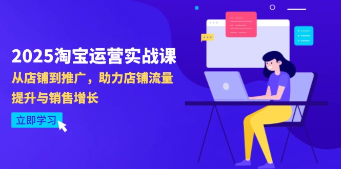 （14504期）2025淘宝运营实战课-4月更新：从店铺到推广，助力店铺流量提升与销售增长-副业网