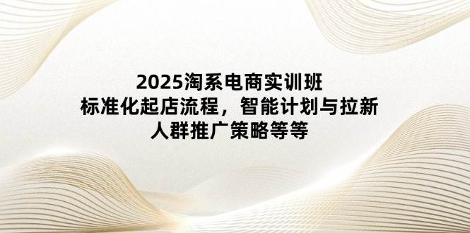 2025淘系电商实训班：标准化起店流程，智能计划与拉新，人群推广策略等等-副业城