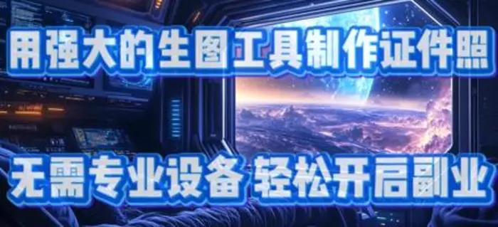用强大的生图工具制作证件照，无需专业设备，轻松开启副业-副业城
