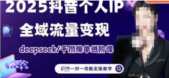 2025个人IP短视频带货(进阶版)全域流量变现，deepseek千川爆单进阶课-副业城