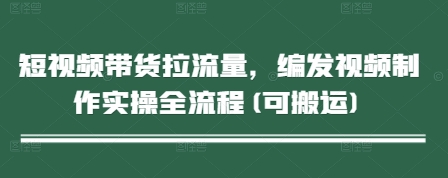 短视频带货拉流量，编发视频制作实操全流程(可搬运)-副业城