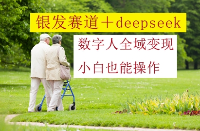 银发赛道+deepseek数字人全域变现，小白也能操作-副业城