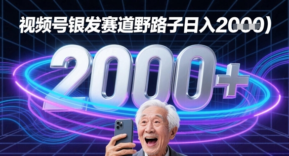 蝴蝶号银发赛道流量密码野路子日入多张-副业网