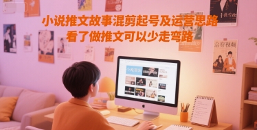 小说推文故事混剪起号及运营思路，看了做推文可以少走弯路-副业网