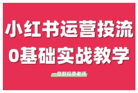 小红书运营投流，小红书广告投放从0到1的实战课，学完即可开始投放(更新)-副业网