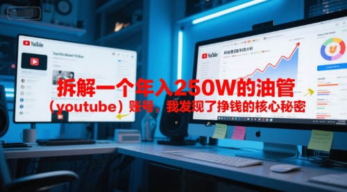 付费文章：拆解一个年入250W的油管(youtube)账号，我发现了挣钱的核心秘密-副业网