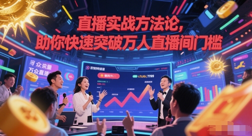 直播实战方法论，助你快速突破万人直播间门槛-副业网