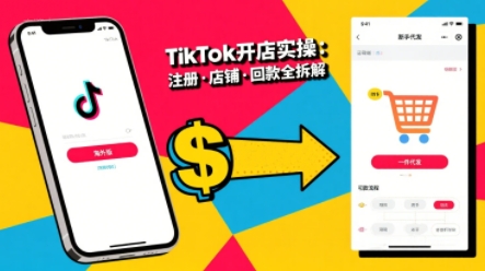 TikTok从开店到投流的进阶课，从基础实操到高阶技巧一网打尽-副业网