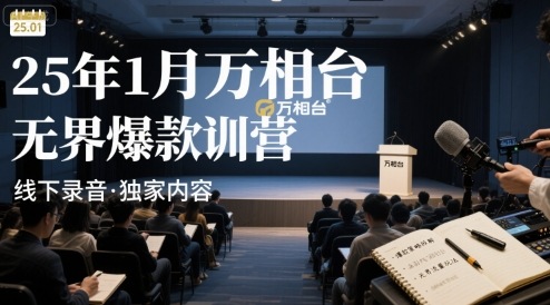 25年1月万相台无界爆款特训营线下录音-副业网