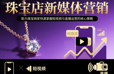 珠宝店新媒体营销，助力珠宝商家快速掌握短视频与直播运营的核心策略-副业网