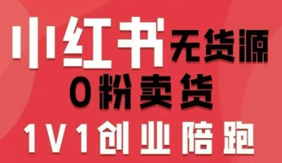 小红书无货源0粉电商课，开店准备、选品策略、笔记撰写、视频剪辑、数据分析、账号打造、资料文档-副业网