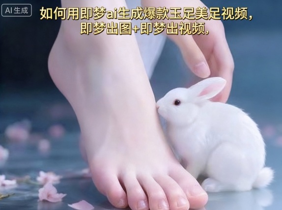 如何用即梦ai生成爆款玉足美足视频，即梦出图+即梦出视频，快速涨粉-副业网
