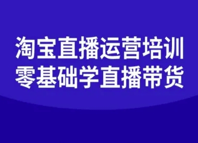 淘宝直播运营培训-零基础学会直播卖货-副业网