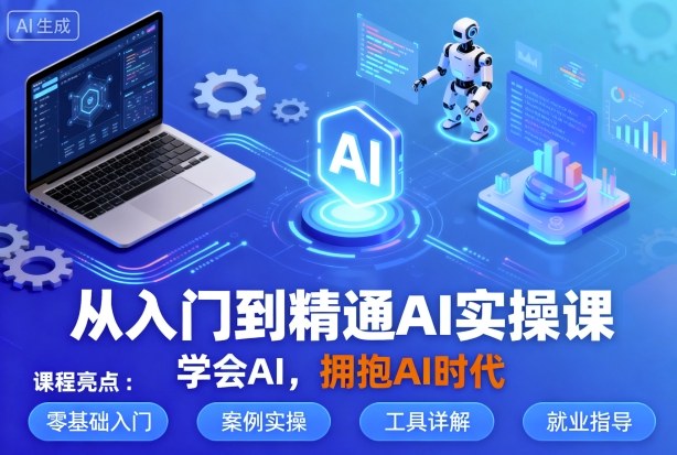 从入门到精通AI实操课，学会AI，拥抱AI时代-副业网