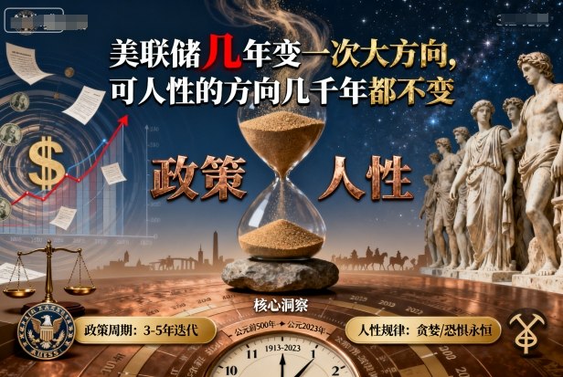 付费文章：美联储几年变一次大方向，可人性的方向几千年都不变-副业网