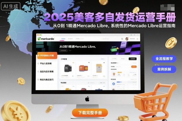 2025美客多自发货运营手册：从0到1精通Mercado Libre，系统性的Mercado Libre运营指南-副业网