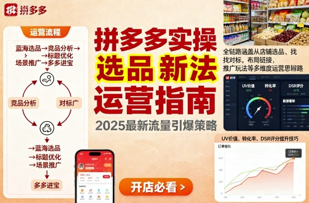 王校长9月12拼多多实操新玩法，全链路涵盖从店铺选品、找对标，布局链接，推广玩法等多维度运营思路(更新)-副业网