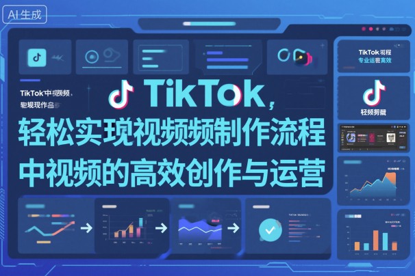 TikTok中视频制做流程，轻松实现Tk中视频的高效创作与运营-副业网
