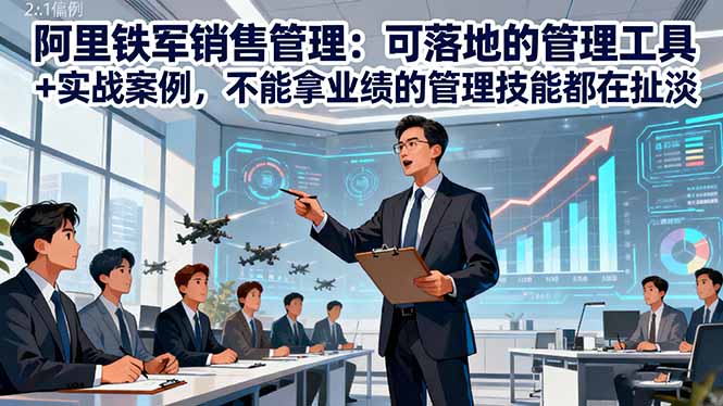 阿里铁军销售管理：可落地的管理工具+实战案例，不能拿业绩的管理都在扯淡-副业网