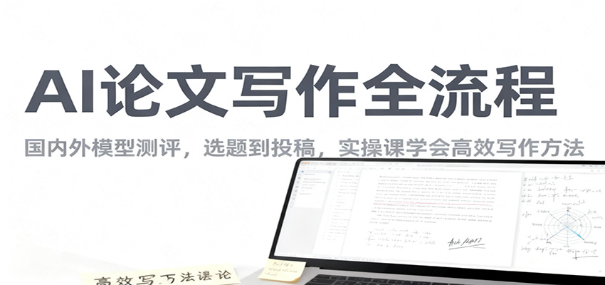 AI论文写作全流程，国内外模型测评，选题到投稿，实操课学高效写作方法-副业网