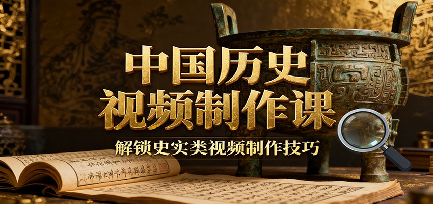 中国历史视频制作课：疆域地图集+参考文案+练习素材，解锁史实类视频制作技巧-副业网