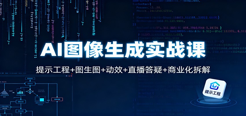 AI图像生成实战课：提示工程+图生图+动效+直播答疑+商业化拆解-副业网