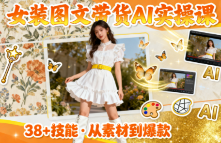 女装图文带货的AI实操课-副业网