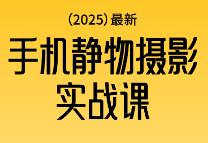 金老师·2025爆款手机静物摄影实战课-副业网