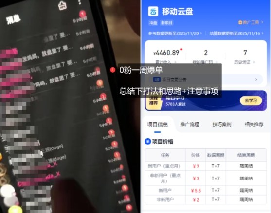 图片[2]-移动云盘项目，我们自己实操爆单一周4000与经验总结-副业网