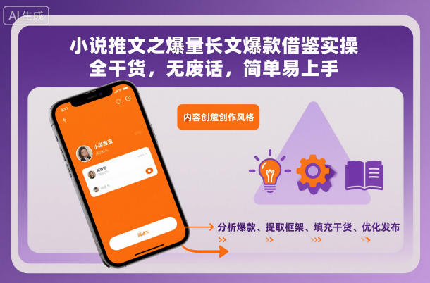 小说推文之爆量长文爆款借鉴实操，全干货，无废话，简单易上手-副业网