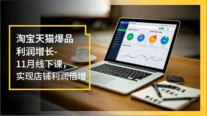 淘宝天猫爆品利润增长-11月线下课，免费流量、付费放大、费比管控，实现店铺利润倍增-副业网