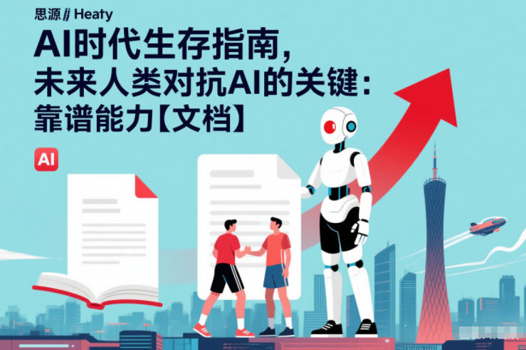AI时代生存指南，未来人类对抗AI的关键：靠谱能力【文档】-副业网
