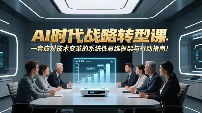 AI时代战略转型课：一套应对技术变革的系统性思维框架与行动指南！-副业网